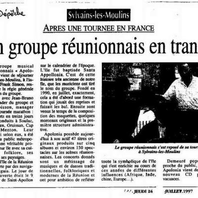 La Dépêche - 24 juillet 1997