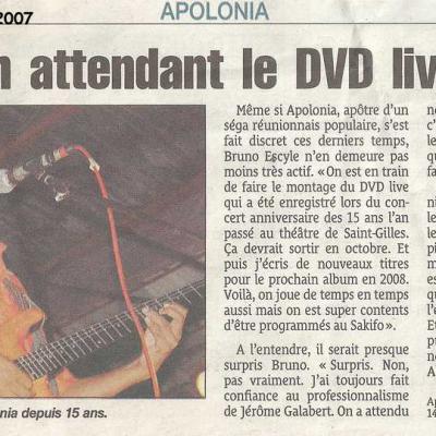 Le Quotidien - Juillet 2007